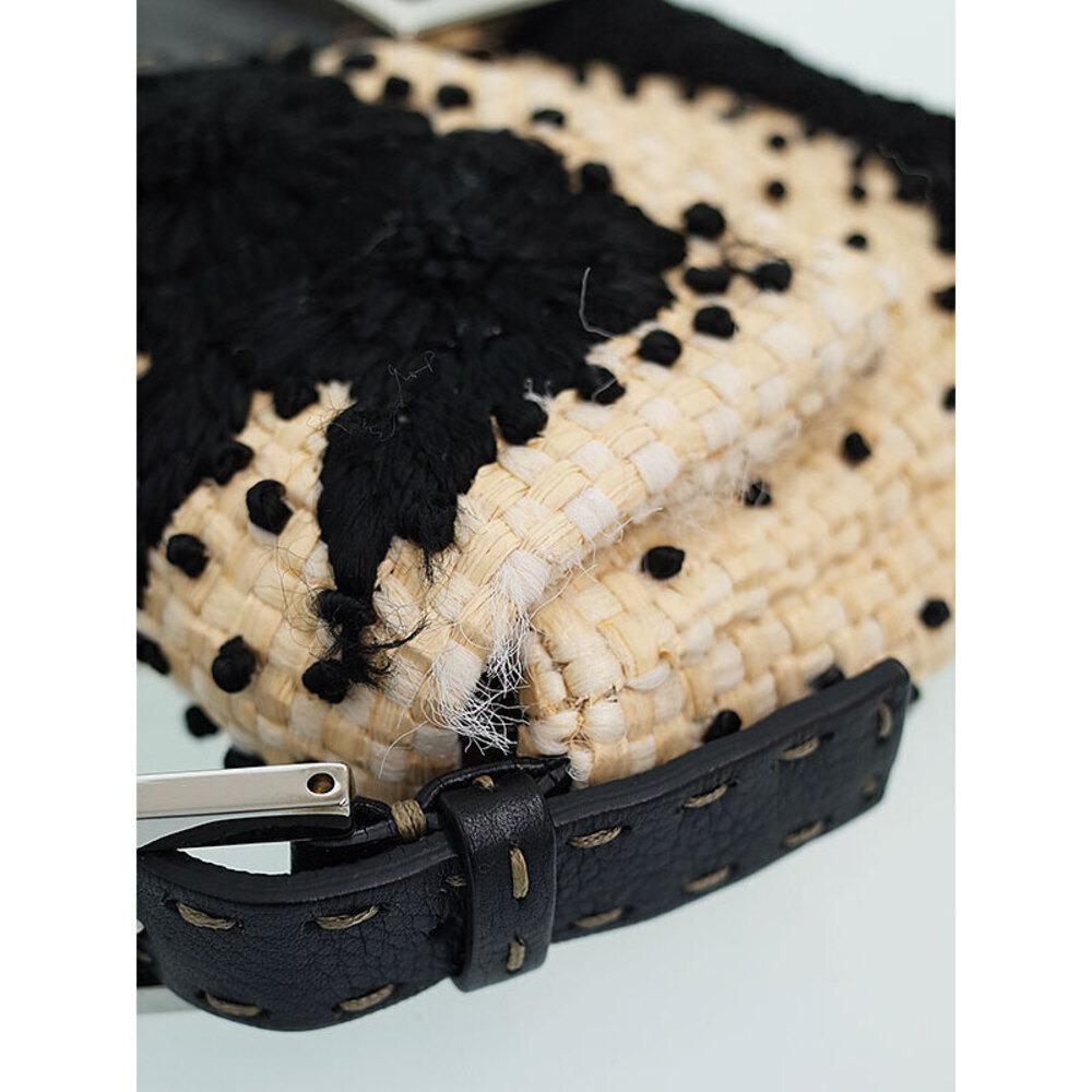 FENDI Selleria Baguette Bag Floral Flower embroidery - Picture 7 of 9